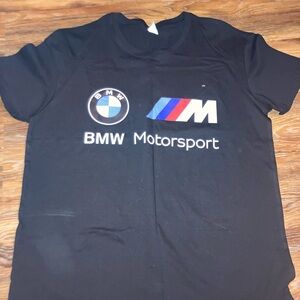 BMW Motorsport Black Tee with Logo